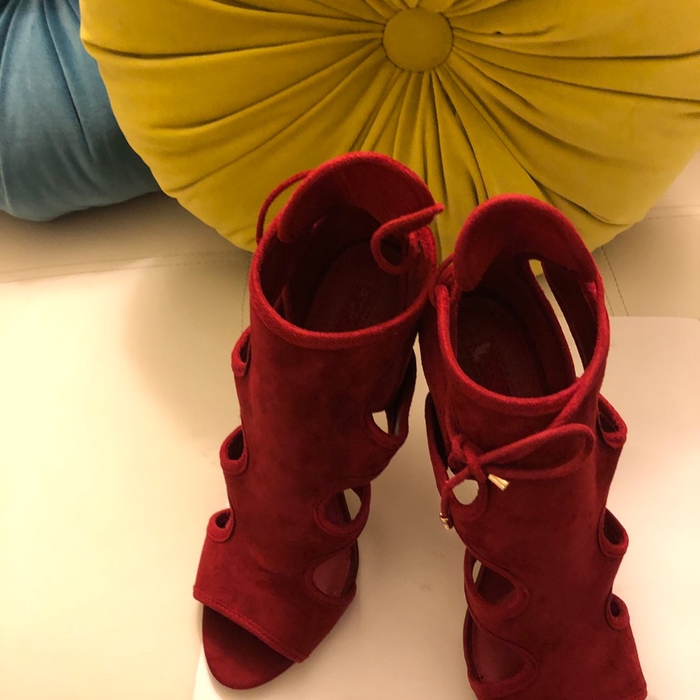 Red Suede Stiletto